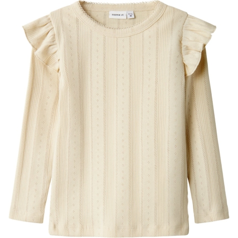 Name It Blouse - Noos - NmfJulia - Summer Zand m. Pointelle - Name It - 6 jaar (116) - Blouse