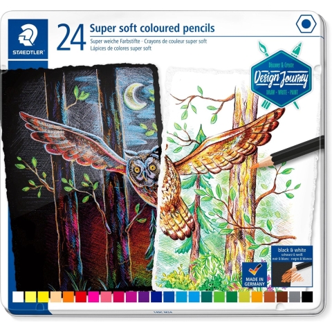 Staedtler Kleurpotloden - Super Soft - 24 stk - Staedtler - OneSize - Tekenset