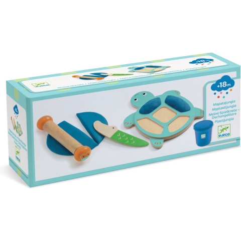 Djeco Modelleerklei Met formulier - Schildpad - Djeco - OneSize - Klei