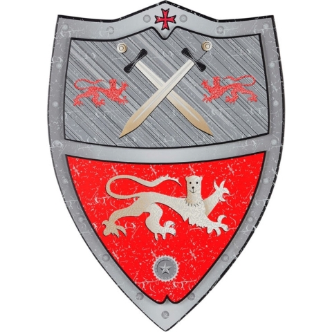 Souza Kostuum - Schild - Tristan - Rood - Souza - OneSize - Kostuum