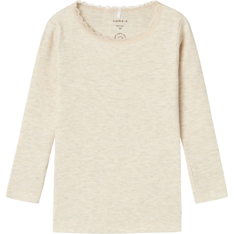 Name It Blouse - Rib - Noos - NmfKab - Peyote Melange - Name It - 5 jaar (110) - Blouse