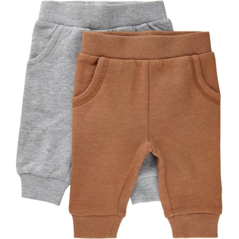 Minymo Joggingbroek - 2-pack - Chipmunk - Minymo - 62 - Broeken - Katoen
