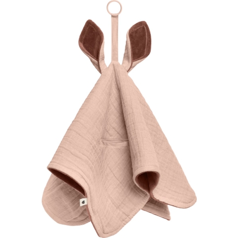 BIBS Knuffeldoekjes - 40x40 cm - Kangoeroe - Blush/Bosmarmot - BIBS - OneSize - Knuffeldoekjes