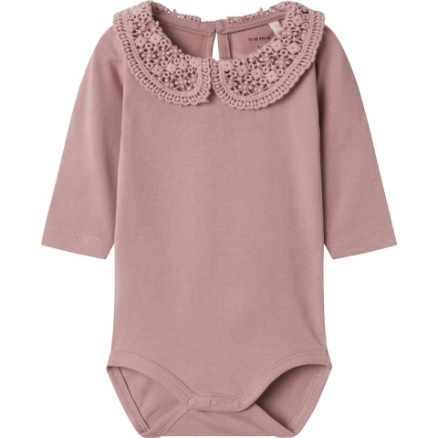 Name It Romper l/æ - Noos - NbfTyllsa - Deauville Mauve - Name It - 2 jaar (92) - Romper L/S