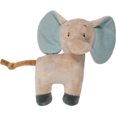 Nattou Rammelaar - Axel Elephant - 20cm - Groen/Beige - Nattou - OneSize - Rammelaar