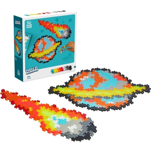 Plus-Plus Puzzel Stad Getal - 500 st. - Space - Plus-Plus - OneSize - Blokken