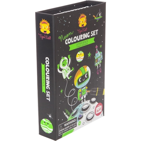Tiger Tribe Tekenset - Neon - Outer Space - Tiger Tribe - OneSize - Tekenset