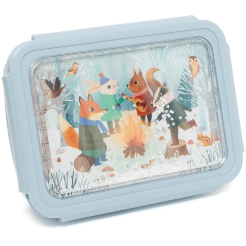 Petit Monkey Brooddoos - Bento - Vreugdevuur Animals White Sterr - Petit Monkey - OneSize - Brooddoos