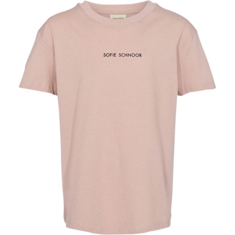 Petit Stad Sofie Schnoor T-Shirt - Light Rose m. Logo - Sofie Schnoor - 6 jaar (116) - T-Shirt