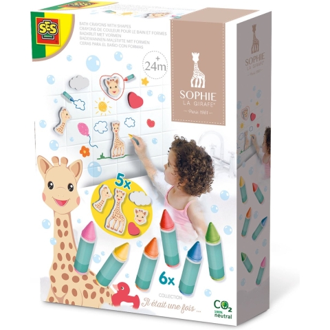 SES Creative Kleurpotloden Voor het bad - Sophie la Girafe - SES Creative - OneSize - Badspeelgoed