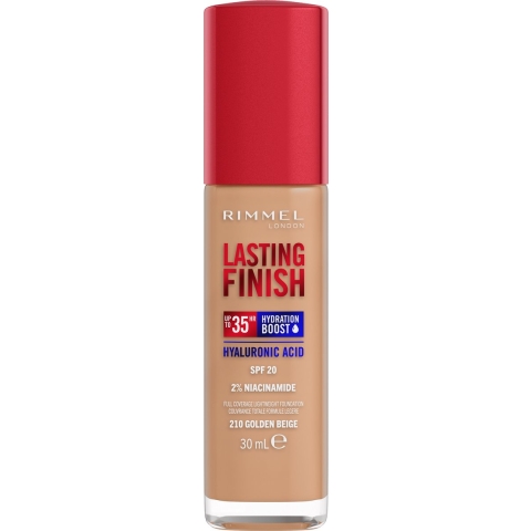1+1 gratis: Rimmel Lasting Finish 35H Foundation Golden Beige 210 30 ml