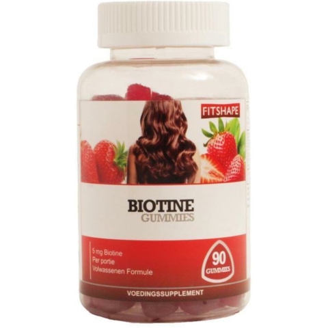 Gratis Verzending: Fitshape Biotine Gummies 90 stuks
