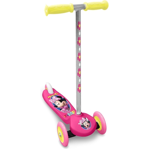 Disney Minnie Mouse 3 wiel Kinderstep Voetrem Meisjes Roze/Zilver