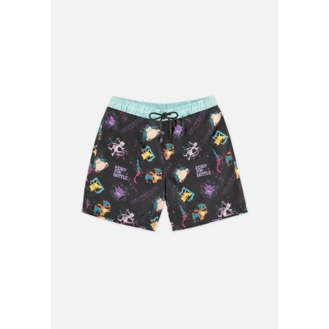 Pokemon - Men's Black Swimshort