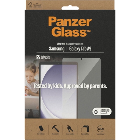 PanzerGlass Edge-to-Edge 7344 Screenprotector (glas) Samsung Galaxy Tab A9 1 stuk(s) Anti-vingerafdruk