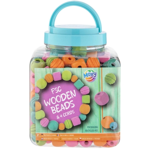 Moxy Houten kralen 375 gram