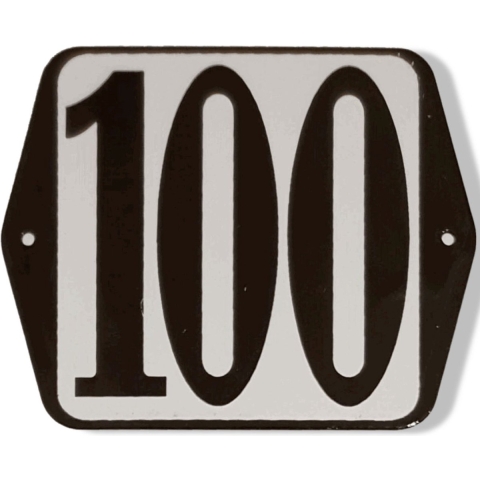 Huisnummer standaard nummer 100 - Warentuin mix