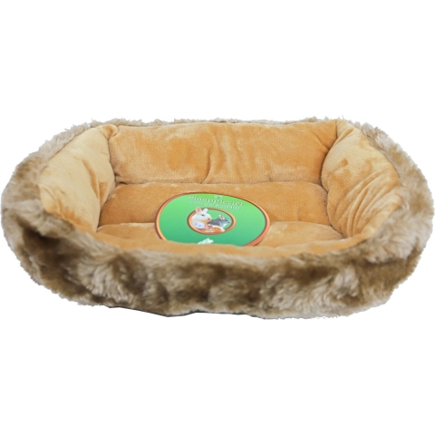 Knaagdierdivan luxe bruin/lichtbruin 30x20 cm - Gebr de boon