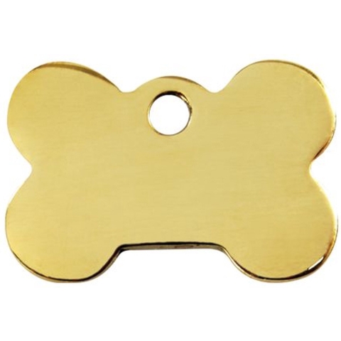 Bone koperen dierenpenning large/groot 4,83 cm x 3,25 cm - Reddingo