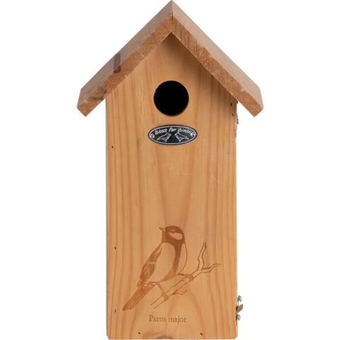 Esschert Design Nestkast Koolmees Silhouet Naturel