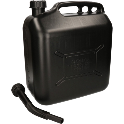 Jerrycan 20 liter zwart voor brandstof -