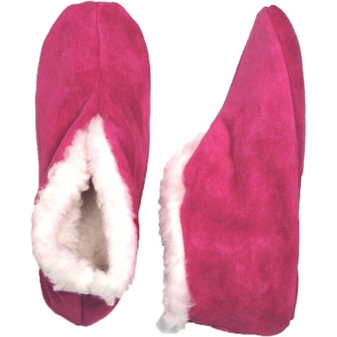 Bernardino Spaanse sloffen/pantoffels - voor dames/heren - roze - suede 38 -