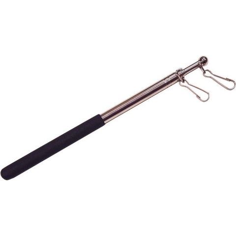 Compacte vlaggenstok met telescopische steel van metaal 120 cm -
