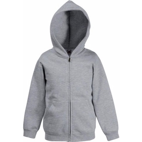 Grijs katoenmix vest met capuchon voor jongens 128 (7-8 jaar) -