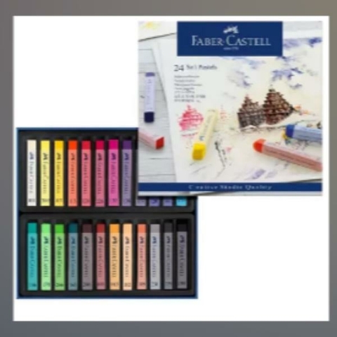 Faber Castell FC-128324 Pastelkrijt Creative Studio Softpastel 24 Delig Etui