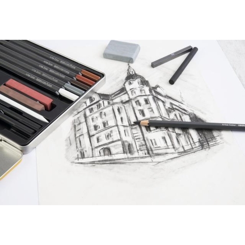 Eberhard Faber EF-516916 Tekenset EFA Bliketui 16 Stuks