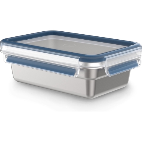 Tefal N1150410 MasterSeal Vershoudbakje 0.8L RVS/Blauw