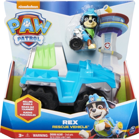 Paw Patrol Rex Dino-Reddingsvoertuig