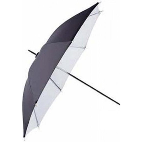 Falcon Eyes Flitsparaplu UR-32WB Wit/Zwart 70 cm