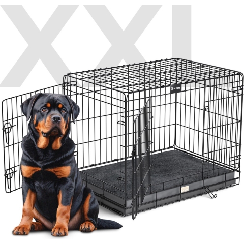 XXL Hondenbench met Kussen– Inklapbaar&Stevig– Voor Grote Honden – JC Pets