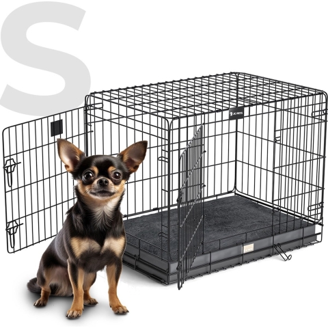 S Hondenbench met Kussen– Inklapbaar&Stevig– Voor Grote Honden – JC Pets