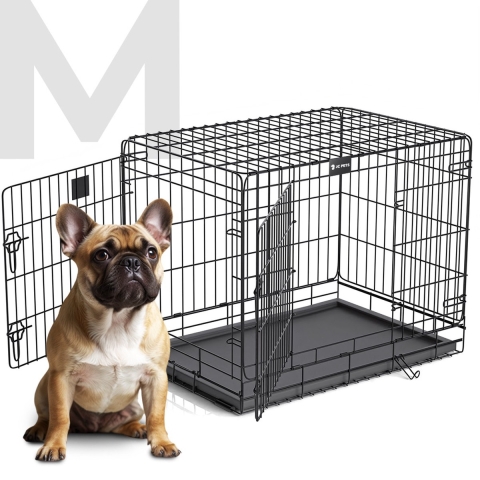 M Hondenbench met Kussen– Inklapbaar&Stevig– Voor Grote Honden – JC Pets