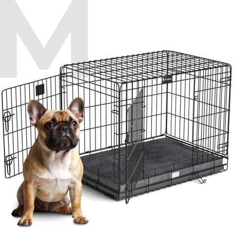 M Hondenbench met Kussen– Inklapbaar&Stevig– Voor Grote Honden – JC Pets