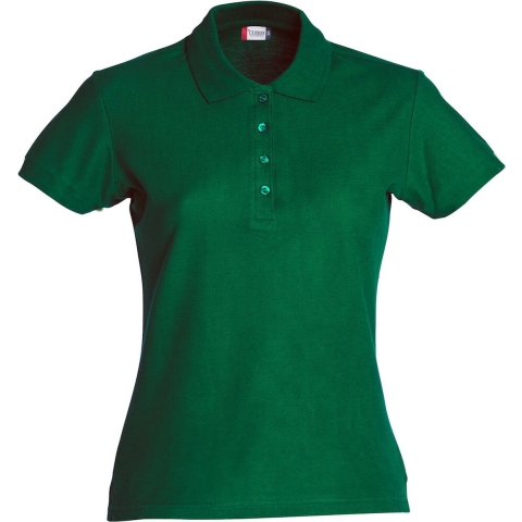 Clique 028231 Basic Polo Ladies - Flessengroen - L