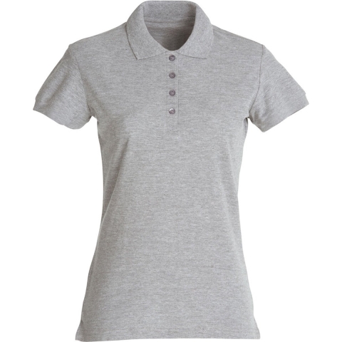 Clique 028231 Basic Polo Ladies - Grijsmelange - XS