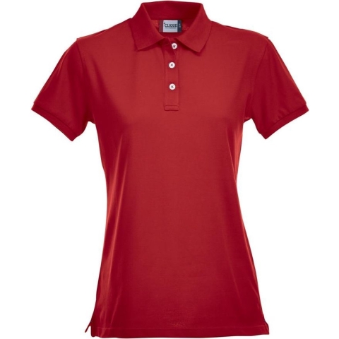Clique 028241 Stretch Premium Polo Ladies - Rood - XXL