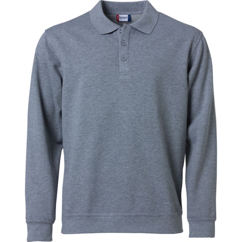 Clique 021032 Basic Polo Sweater - Antraciet Melange - M