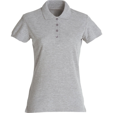 Clique 028231 Basic Polo Ladies - Antraciet Melange - XS
