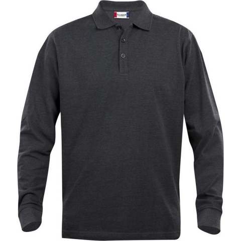 Clique 028245 Classic Lincoln L/S - Antraciet Melange - 3XL