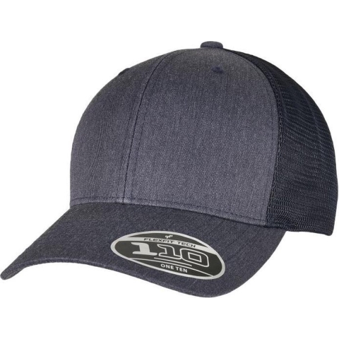 Flexfit FX110PT 110 Flexfit Melange Trucker Cap - Heather Navy - One Size