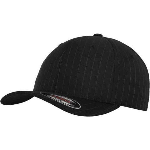 Flexfit FX6195P Flexfit Pinstripe Cap - Black/White - S/M