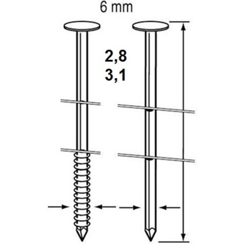 Dutack Coilnagel RNCW28 Nk 65mm Draadgebonden ds 5 duizend - 5242009