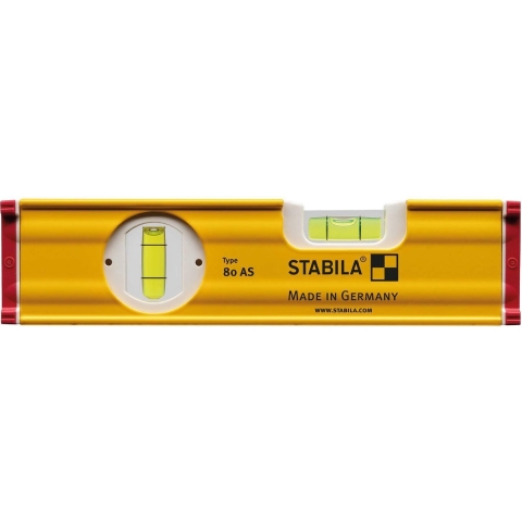 Stabila Waterpas | 20 cm | aluminium geel | ± 0,5 mm/m | 1 stuk - 19565 - 19565