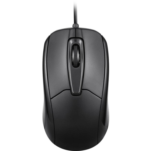 Perixx PERIMICE-209 C Black Muis Kabelgebonden Optisch Zwart 3 Toetsen 1000 dpi