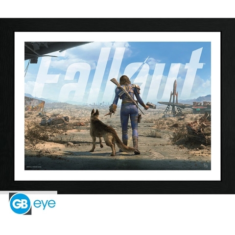 Fallout Framed Print - Sole Female Survivor (30x40cm)