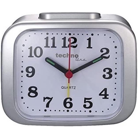Techno Line Model XL silber Wekker Kwarts Zilver Alarmtijden 1 1 timertijd